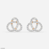 Scatter Waltz Bloom Diamond Earrings 14K Rose Gold