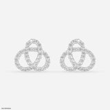 Scatter Waltz Bloom Diamond Earrings 14K White Gold