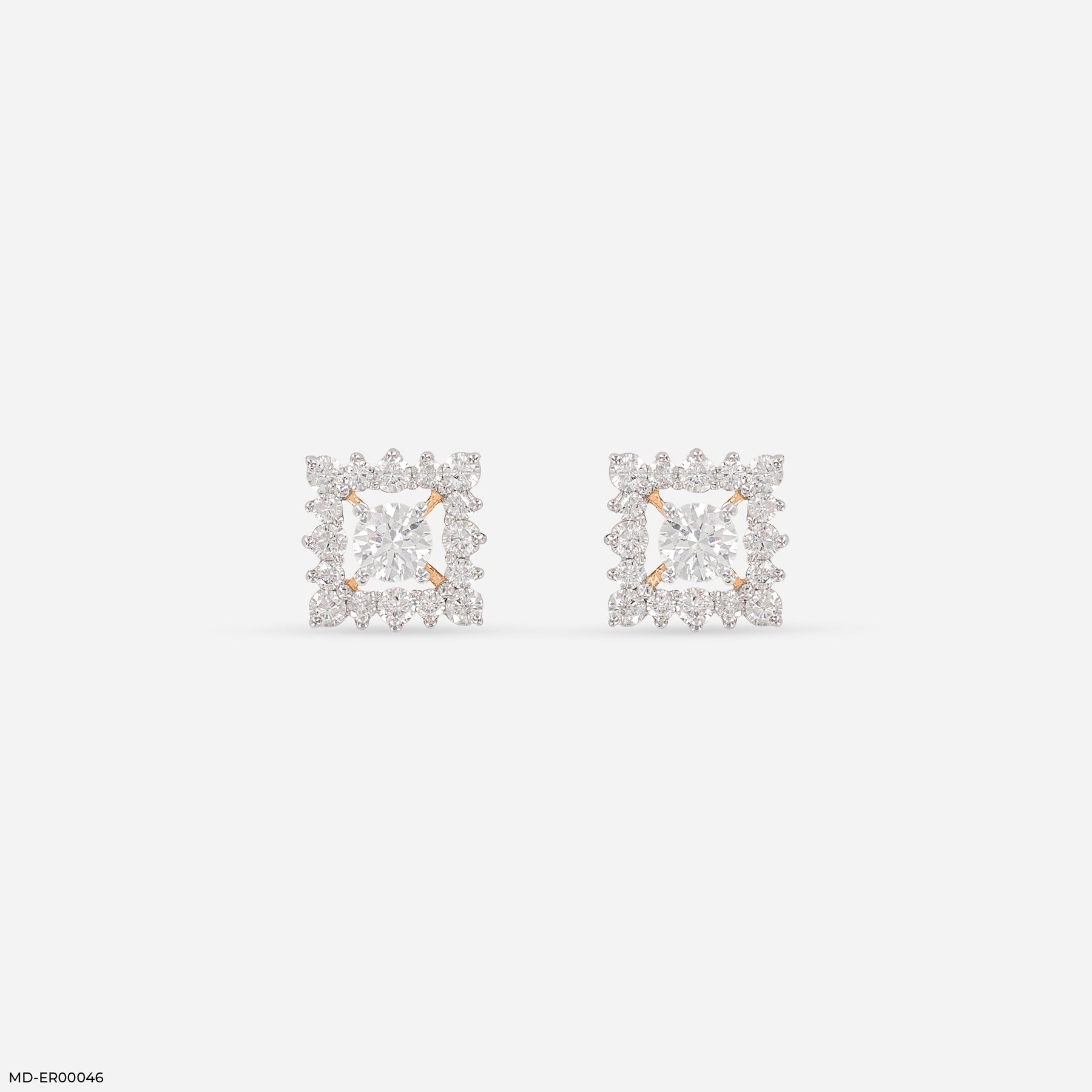 0.20 Carat SquarePop Earrings 14K Yellow Gold