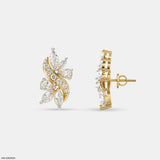 The Marquise Petal Earrings 9K White Gold