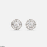 The Diamond Cluster Studs 14K Yellow Gold