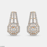 Classic Diamond Earrings 14K Rose Gold