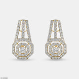 Classic Diamond Earrings 9K Yellow Gold