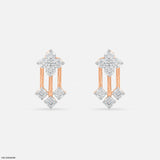 Floral Drop Earrings 9K Yellow Gold