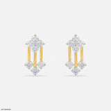 Floral Drop Earrings 14K Yellow Gold