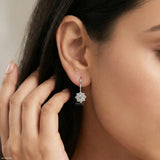 Ornate Sparkle Earrings 9K Yellow Gold