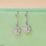 Ornate Sparkle Earrings 14K Yellow Gold