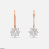 Ornate Sparkle Earrings 9K Yellow Gold