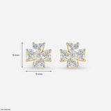 Fourever Heart Diamond Earrings Platinum 950
