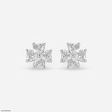 Fourever Heart Diamond Earrings Platinum 950