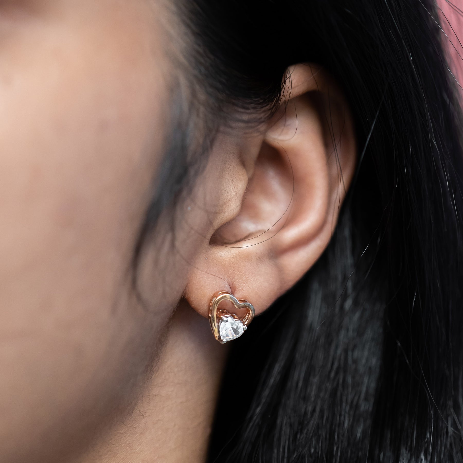 Amore Diamond Earstuds Platinum 950