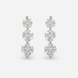 1 Carat Round Leticia Earrings Platinum 950
