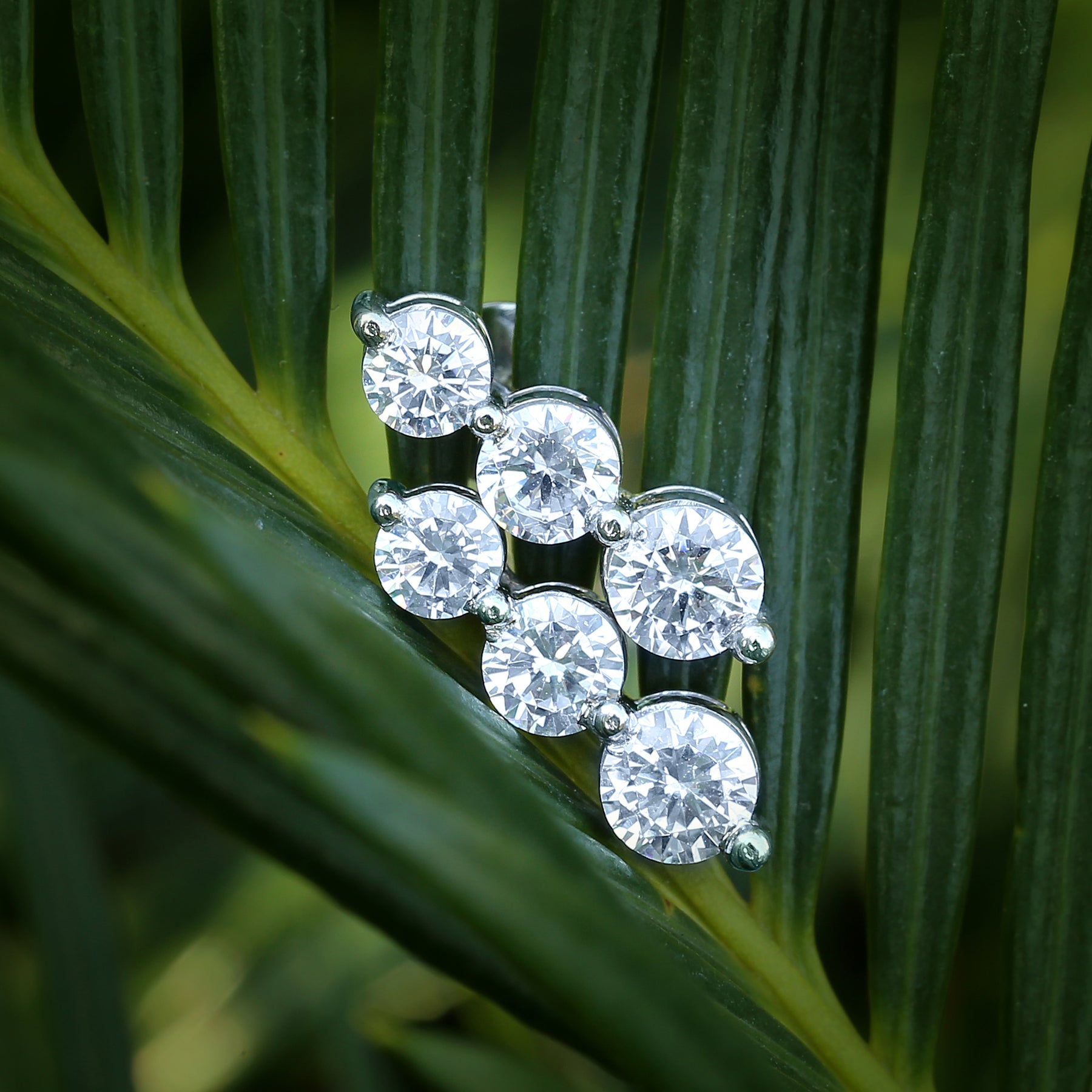 1 Carat Round Leticia Earrings Platinum 950