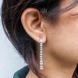 Classic Drizzle Diamond Drop Earrings 14K Yellow Gold