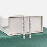 Classic Drizzle Diamond Drop Earrings 14K Rose Gold