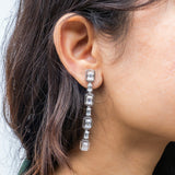 Glimmering Long Earrings 18K Rose Gold