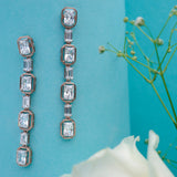 Glimmering Long Earrings 18K Rose Gold