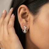 Motile Detachable Diamond Studs 9K Yellow Gold