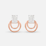 1.5 Carat Baguette Detachable Earrings 9K White Gold