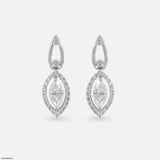0.75 Carat Diamond Eye Earrings Platinum 950
