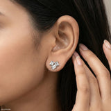 Square Spark Earrings 9K Yellow Gold