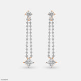 Doozie Diamond Earrings 18K Yellow Gold