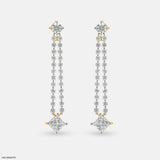 Doozie Diamond Earrings 18K Yellow Gold
