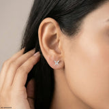 0.20 Carat Butterfly Glow Lab Diamond Earrings 14K Yellow Gold