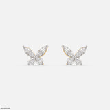 Butterfly Glow Earrings 14K Yellow Gold