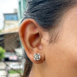 1 Carat Solitaire Eternal Spark Earrings 14K Rose Gold