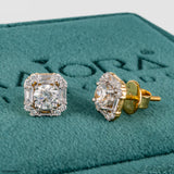 1 Carat Solitaire Eternal Spark Earrings 14K Rose Gold