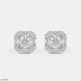 1 Carat Solitaire Eternal Spark Earrings 14K Rose Gold