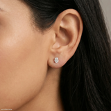 1.15 Carat Elegant Duality Lab Diamond Earrings 14K White Gold