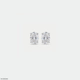 1.15 Carat Elegant Duality Lab Diamond Earrings 14K White Gold
