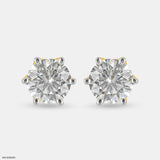2 Carat Round Classic Solitaire Stub Platinum 950