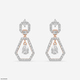Opulent Glow Diamond Earrings 9K Rose Gold