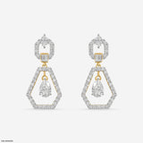 Opulent Glow Diamond Earrings 9K White Gold