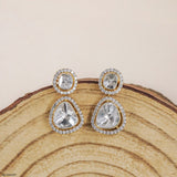 1 Carat Polaris Uncut Lab Diamond Earrings 14K Yellow Gold
