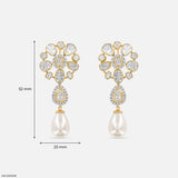 0.75 Carat Noor Lab Diamond Earrings14K Yellow Gold