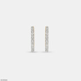 0.75 Carat Glistening Beauty Lab Diamond Earrings 14K Yellow Gold