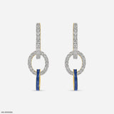 0.75 Carat Glistening Beauty Lab Diamond Earrings 14K Yellow Gold