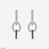 0.75 Carat Glistening Beauty Lab Diamond Earrings 14K Yellow Gold