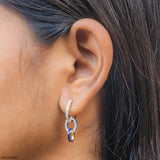 0.75 Carat Glistening Beauty Lab Diamond Earrings 14K Yellow Gold