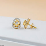 0.5 Carat Astra Halo Lab Diamond Studs 18K Yellow Gold