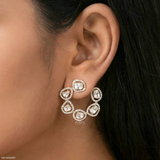 1.5 Carat Magnolia Lab Diamond Hoops 14K Yellow Gold