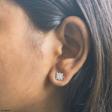 0.5 Carat Cosmic Bloom Lab Diamond Studs 14K Yellow Gold