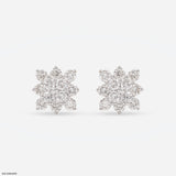 0.5 Carat Cosmic Bloom Lab Diamond Studs 14K Yellow Gold