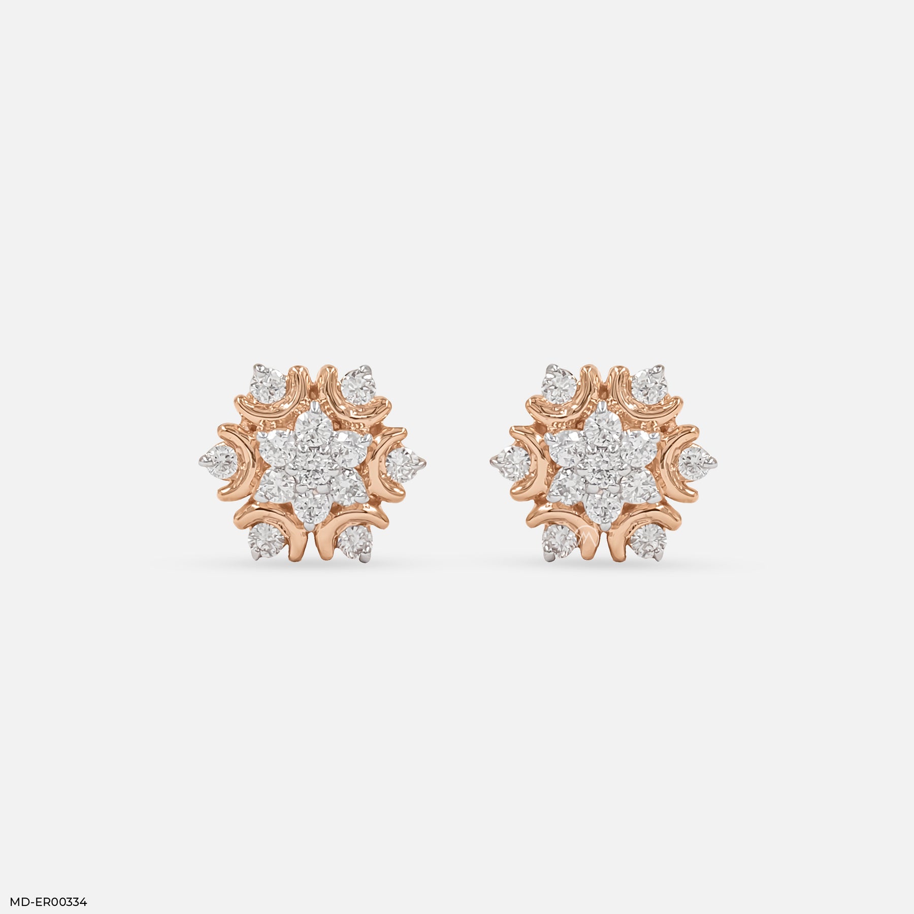 Sunlit Bloom Studs 14K Yellow Gold