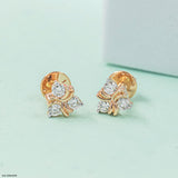 0.15 Carat Trinity Sparkle Lab Diamond Studs 14K Rose Gold