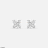 Mini Spark Earrings 14K White Gold